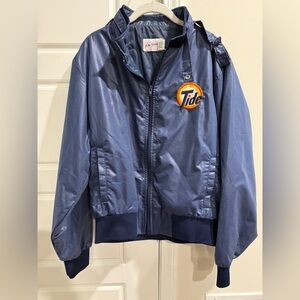Vintage Tide Laundry Detergent Promo Staff Jacket By Four Seasons L Blue Rare